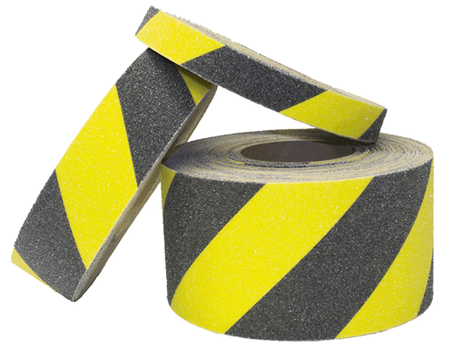 Black and Yellow Hazard Anti-Slip Safety Tape