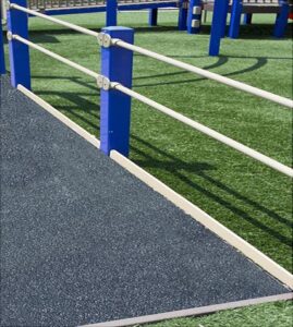 anti-slip on a playground