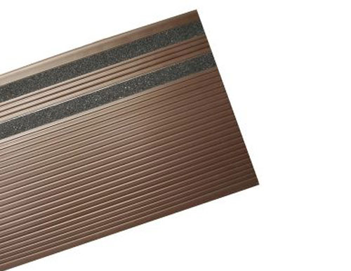 Brown Grit Slip Resistant Vinyl Stair Tread